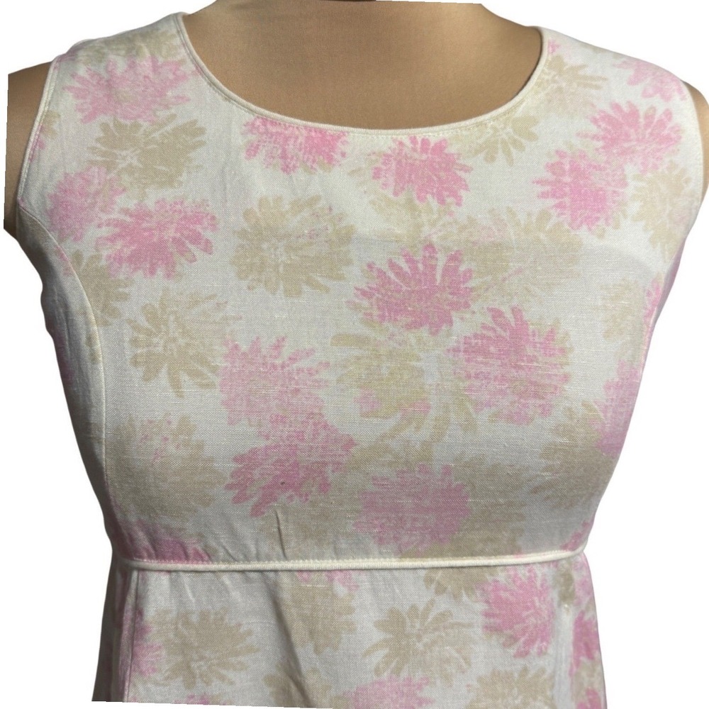 In Due Time Maternity Dress Linen Pregnant Dress Floral Romantic Coquette Small